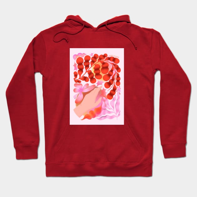 Hand & Leaves Hoodie by floracasti